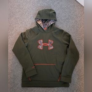 Under Armour Green Hoodie with Camo Logo